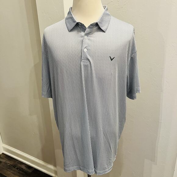 Callaway Other - Callaway Men’s Golf Shirt Gray / Blue Size XXL Opti Dri NWT